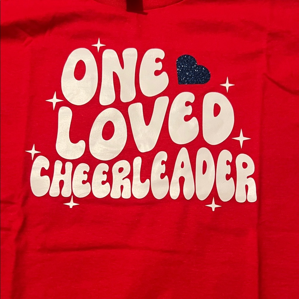 Gildan Red Cheerleader Tee size Medium - Picture 3 of 7